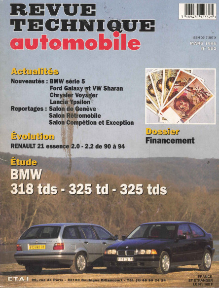 Revue technique Automobile BMW Série 3 Diesel depuis 1991 | RTA582 |