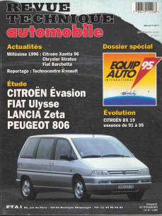 Revue technique Automobile PEUGEOT 806 Essence et Diesel | RTA576 |