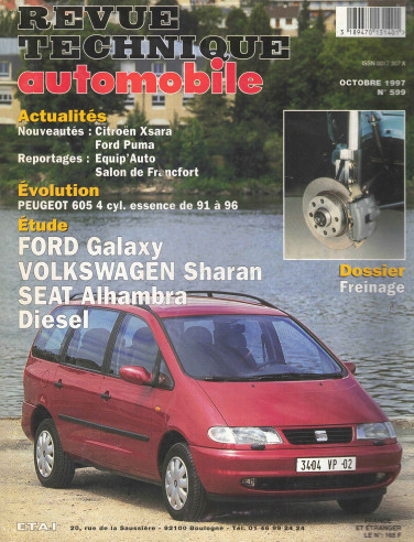 Revue technique Automobile Ford Galaxy Diesel (Alhambra / sharan) | RTA599 |