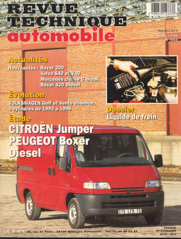 Revue technique Automobile CITROEN Jumper Diesel 1.9 et 2.5 | RTA583 |