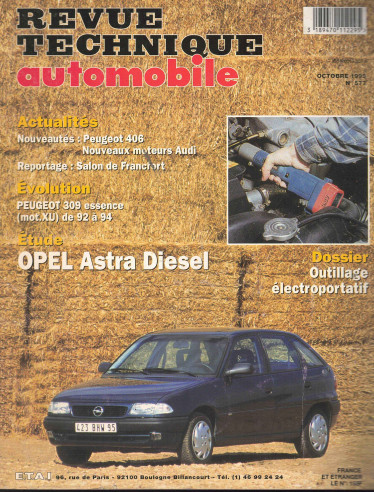 Revue technique Automobile OPEL Astra Diesel Moteur Isuzu et Opel | RTA577 |