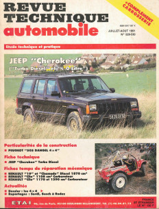Revue technique Automobile JEEP Cherokee Turbo Diesel et 4.0l | RTA529-530 |