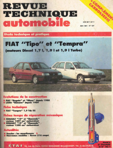 Revue technique Automobile FIAT Tipo et Tempra Diesel | RTA527 |