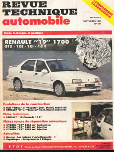 Revue technique Automobile RENAULT 19 "1700" | RTA531 |