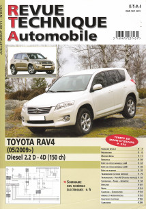 Revue Technique Automobile TOYOTA Rav4 2.2D - D4 150ch | RTA B751 |