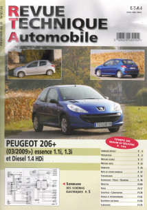 Revue Technique Automobile PEUGEOT 206+ Essence et Diesel | RTA B735 |