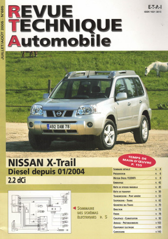 Revue Technique Automobile NISSAN X-Trail 2.2 DCi | RTA 685 |
