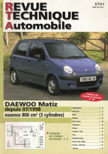 Revue Technique Automobile DAEWOO Matiz Essence 800cm3 | RTA HS1 |