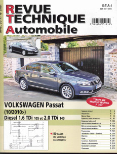Revue Technique Automobile VOLKSWAGEN Passat 1.6 TDi et 2.0 TDi | RTA B781 |