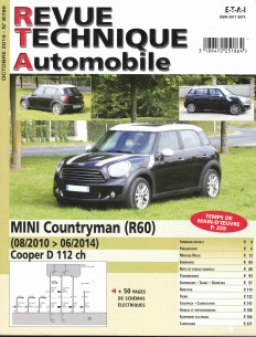 Revue Technique Automobile MINI countryman (R60) D 112ch | RTA B786 |