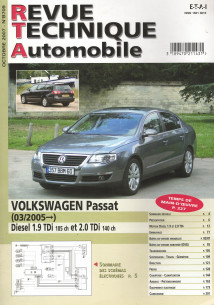 Revue Technique Automobile VOLKSWAGEN Passat TDi 105 et 140ch | RTA B709 |