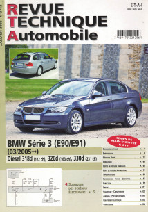 Revue technique Automobile BMW Série 3 (E90/E91) Diesel depuis 03/2005 | RTA B712 |