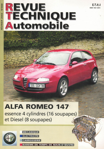Revue technique Automobile ALFA ROMEO 147 Essence et Diesel | RTA 658 |