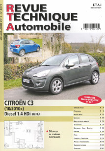 Revue technique Automobile CITROEN C3 1.4 HDi 70 FAP depuis 10/2010 | RTA B773 |