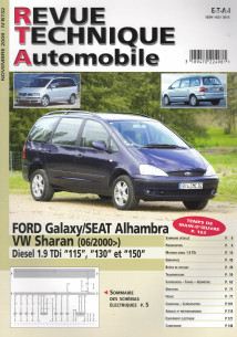 Revue technique Automobile FORD Galaxy Diesel 1.9 TDi depuis 06/2000 | RTA B732 |