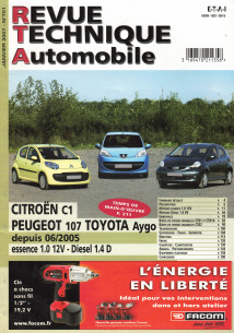 Revue technique Automobile CITROEN C1 / PEUGEOT 107 / TOYOTA AYGO depuis 06/2005 | RTA 701 |