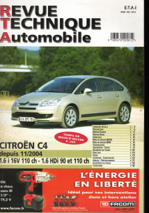 Revue technique Automobile CITROEN C4 Essence et Diesel depuis 06/2005 | RTA 697 |