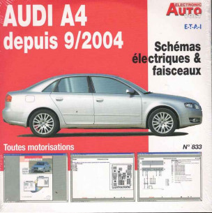 AUDI A4 Depuis 09/2004 Schémas électriques (Sur CD-Rom) | CD-Rom N° 833 |