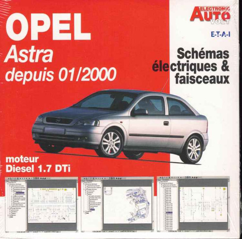 OPEL Astra 1.7 DTi Depuis 01/2000 - Schémas électriques (Sur CD-Rom) | CD-Rom N° ASTRA |