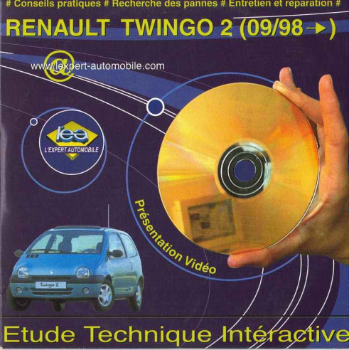 ETUDE TECHNIQUE RENAULT Twingo 2 Depuis 09/1998 (Sur CD-Rom) | CD-Rom N° Twingo 2 |