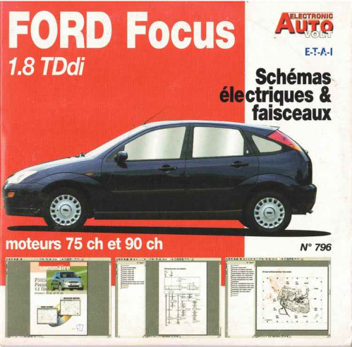 FORD Focus 1.8 TDi - Schémas électriques (Sur CD-Rom) | CD-Rom N° 796 |