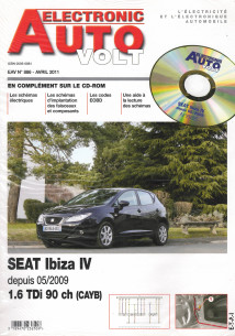 AUTO-VOLT SEAT IBIZA 4 1.6 TDi 90ch (CAYB) Depuis 05/209(CD-Rom inclus) | EAV N°886 |