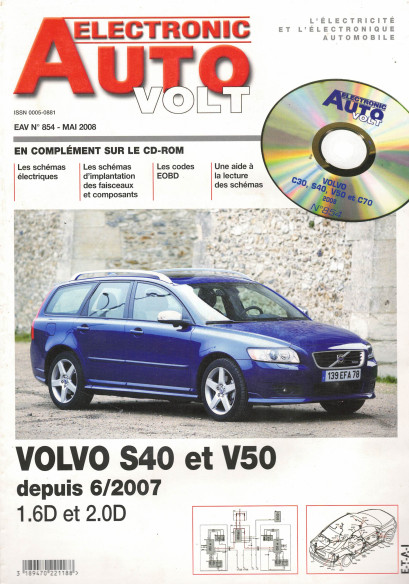 AUTO-VOLT VOLVO S40 et S50 1.6D et 2.0D (CD-Rom inclus) | EAV N°854 |