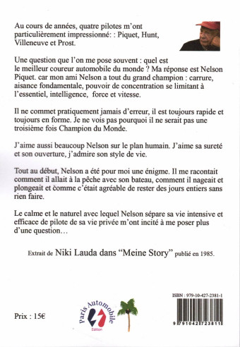 Nelson Piquet - Un pilote non conformiste De Michel Delannoy | 9791042723811 |