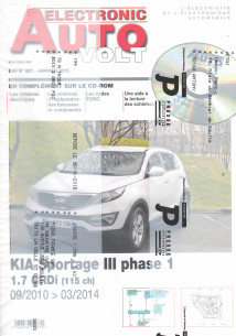 AUTO-VOLT KIA Sportage 3 1.7 CRDi De 2010 à 2014 (CD-Rom Schéma-EOBD) | EAV N°927 |