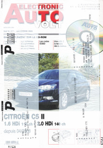AUTO-VOLT CITROEN C5 2 1.6 et 2.0 HDi Depuis 2008 (CD-Rom Schéma-EOBD) | EAV N°871 |