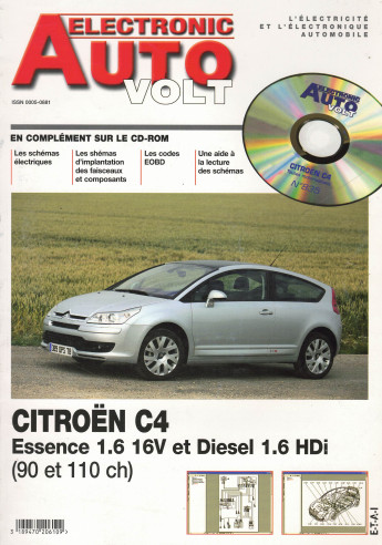 AUTO-VOLT CITROEN C4 Essence et Diesel (CD-Rom Schéma-EOBD) | EAV N°835 |