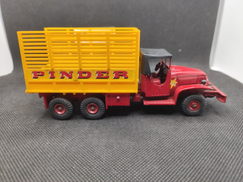 CAMION GMC CCKW 353 6x6 AVEC SA REMORQUE CIRQUE PINDER - SUPER DINKY - N° 881 - 1/43 | Camion GMC CCKW 353 6x6 + Remorque Cir...