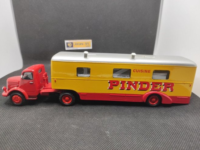 CAMION UNIC ZU 51 SEMI REMORQUE CUISINE "CIRQUE PINDER" - MINITRUCKS - N° ACP 46 - 1/50 | Camion Unic ZU 51 Semi Remorque Cui...