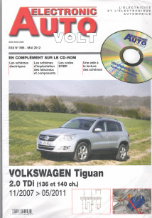 AUTO-VOLT VOLKSWAGEN Tiguan 2.0 TDi De 2007 à 2011 (CD-Rom Schéma-EOBD) | EAV N°898 |
