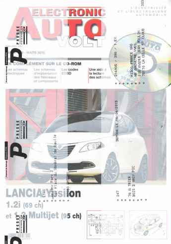 AUTO-VOLT LANCIA Ypsilon 1.2i et 1.3 Multijet (CD-Rom Schéma-EOBD) | EAV N°929 |