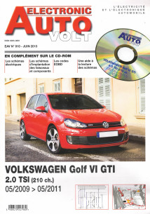 AUTO-VOLT VOLKSWAGEN GOLF 6 GTI 2.0 TSi De 2009 à 2011 (CD-Rom Schéma-EOBD) | EAV N°910 |