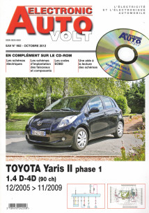AUTO-VOLT TOYOTA Yaris 2 Phase 1 1.4 D-4D De 2005 à 2009 (CD-Rom Schéma-EOBD) | EAV N°902 |