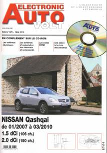 AUTO-VOLT NISSAN Qashqaï 1.5 et 2.0 Dci De 2007 à 2010 (CD-Rom Schéma-EOBD) | EAV N°876 |
