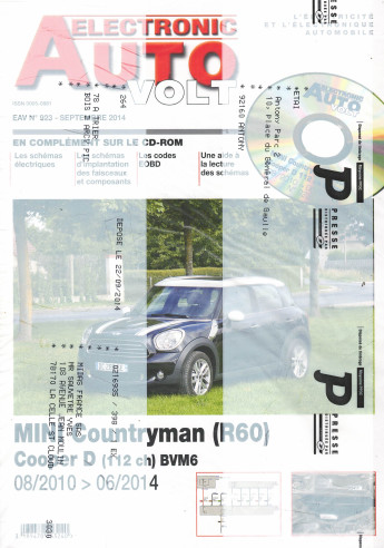 AUTO-VOLT MINI Countryman (R60) Cooper D (CD-Rom Schéma-EOBD) | EAV N°923 |