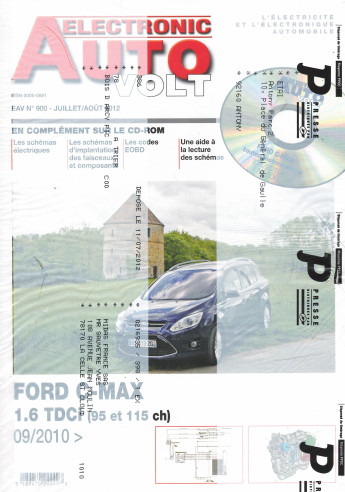 AUTO-VOLT FORD C-MAX 1.6 TDCi Depuis 2010 (CD-Rom Schéma-EOBD) | EAV N°900 |