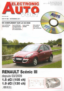 AUTO-VOLT RENAULT Scenic 3 1.5 et 1.9 Dci Depuis 2009 (CD-Rom Schéma-EOBD) | EAV N°892 |