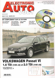 AUTO-VOLT VOLKSWAGEN Passat 6 1.6 et 2.0 TDi Depuis 2010 (CD-Rom Schéma-EOBD) | EAV N°918 |