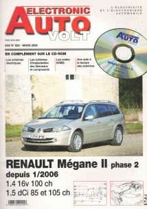 AUTO-VOLT RENAULT Mégane 2 Phase 2 Depuis 2006 (CD-Rom Schéma-EOBD) | EAV N°852 |