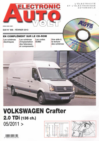 AUTO-VOLT VOLKSWAGEN Crafter 2.0 TDi 136ch Depuis 2011 (CD-Rom Schéma-EOBD) | EAV N°906 |