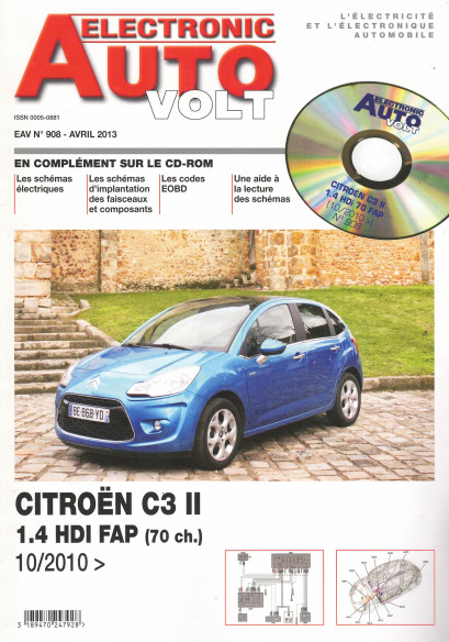 AUTO-VOLT CITROEN C3 2 1.4 HDi 70 FAP Depuis 2010 | EAV N°908 |
