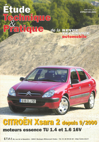 Etude Technique CITROEN Xsara 2 Essence TU Depuis 09/2000 | ETP N°647 |
