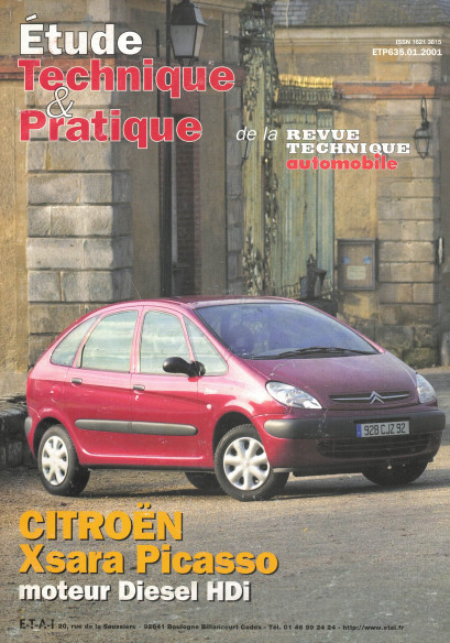 Etude Technique CITROEN Xsara Picasso Diesel HDi 90ch | ETP N°635 |