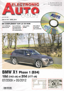 AUTO-VOLT BMW X1 (E84) 18d et 20d De 2009 à 2012 (CD-Rom Schéma-EOBD) | EAV N°919 |
