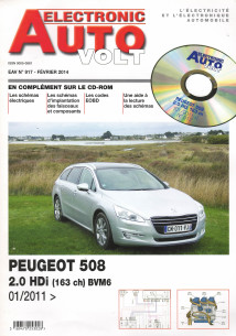 AUTO-VOLT PEUGEOT 508 2.0 HDi Depuis 2011 (CD-Rom Schéma-EOBD) | EAV N°917 |