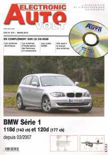 AUTO-VOLT BMW Série 1 118d et 120d Depuis 2007 (CD-Rom Schéma-EOBD) | EAV N°874 |
